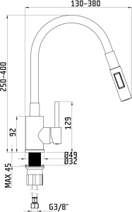 Granitový dřez Sinks ULTIMA 790 Metalblack + ELASTA S nerez/černá G25374
