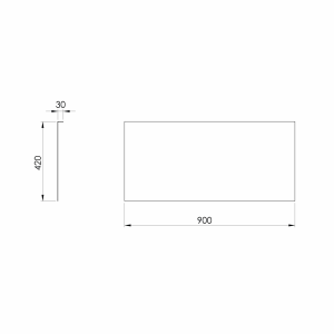 Polysan CARMEN NIKA panel, 90x42cm 30302