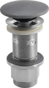 Sapho Umyvadlová výpust 5/4“, click-clack, betonová zátka, 10-80mm, šedá mat FG917