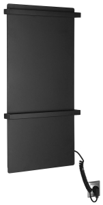 Sapho ELMIS elektrický sušák ručníků 400x800 mm, 120 W, hliník, černá mat EB430