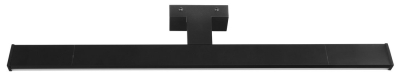 Sapho CHICAGO XL LED svítidlo, 600x120mm, 12W, 230V, IP44, plast, černá mat AU470