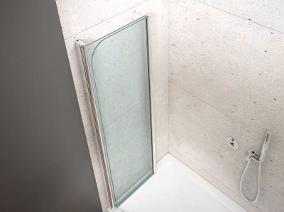 Aqualine WILA vanová zástěna 900x1400 mm skládací, chrom, čiré sklo AQ5742
