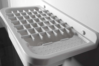 Aqualine Závěsná výlevka s odkládací plochou 60x34cm, plast, bílá PI5060