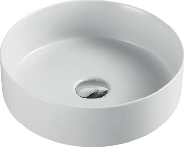 Mereo Umyvadlo na desku bez přepadu, 355x120 mm, kulaté, keramické - pro zaslání na paletě UC363612C