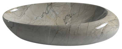 Sapho DALMA keramické umyvadlo na desku, 68x44 cm, grigio MM313