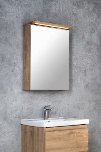 Aqualine KAWA STRIP galerka s LED osvětlením 50x70x22cm, dub emporio WGL35S