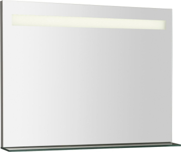 Sapho BRETO zrcadlo s LED osvětlením a policí 80x60, 8cm BT080