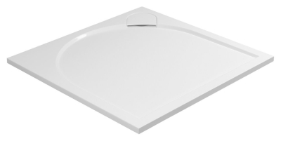 Gelco LARCA sprchová vanička z litého mramoru, čtverec 100x100cm, bílá PL001