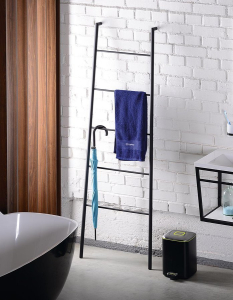 Sapho SEGA sušák ručníků na opření 550x1700x70mm, černá mat SE104