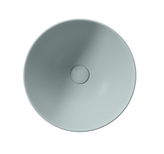 GSI PURA keramické umyvadlo na desku vysoké, průměr 42cm, ghiaccio mat 885215