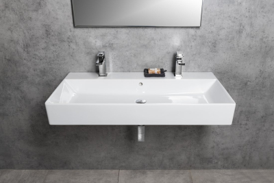 GSI KUBE X keramické dvojumyvadlo 100x47cm, bílá ExtraGlaze 9423211