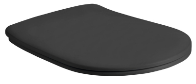 Kerasan NOLITA WC sedátko, SLIM, Soft Close, černá mat 539131