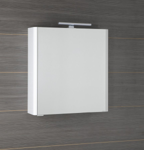 Sapho LUCIE galerka s LED osvětlením, 65x70x17cm, bílá LU065-0030