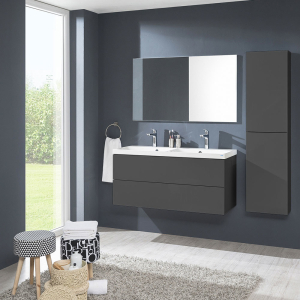 Mereo Aira, koupelnová skříňka 170 cm vysoká, levé otevírání, Multidecor, Arktická bílá CN794LNBIAA