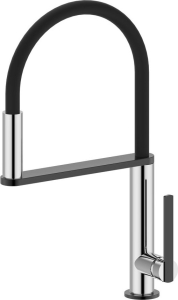 Sapho NIMOA stojánková dřezová baterie se sprškou, chrom/gun metal MA640GM