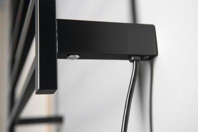 Sapho ELZOR elektrický sušák ručníků 500x470 mm, 60 W, černá mat EB510