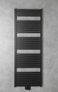Aqualine TONDI otopné těleso rovné 600x1690 mm, středové připojení, černá mat DT496T