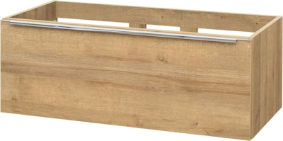 Mereo Mereo Mailo, koupelnová skříňka 101 cm, dub Riviera, chrom madlo CN527S