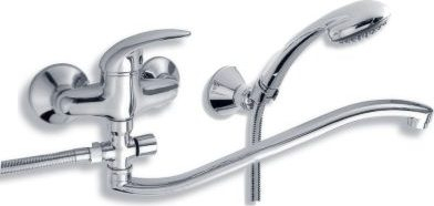 Novaservis Vanová paneláková baterie 100 mm Metalia 55 chrom 55033,0
