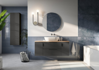 Sapho ESPACE skříňka 35x172x32cm, 2x dvířka, levá/pravá, carina strip ESC230-4141S
