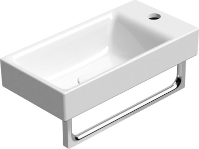 GSI NUBES keramické umývátko 50x25cm, pravé/levé, bílá ExtraGlaze 9637111