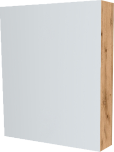 Mereo Koupelnová skříňka zrcadlová 60 cm, galerka, 1x dvířka levá, Multidecor, Dub Wotan CN798G61DWOT