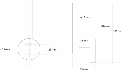 Sapho X-ROUND GOLD držák toaletního papíru rezervní, zlato mat XR701GB