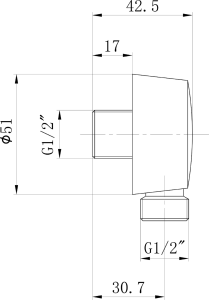 Sapho Vývod sprchy, průměr 50mm, růžové zlato 9817