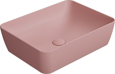 GSI SAND/NUBES keramické umyvadlo na desku 50x38cm, blush mat 903724