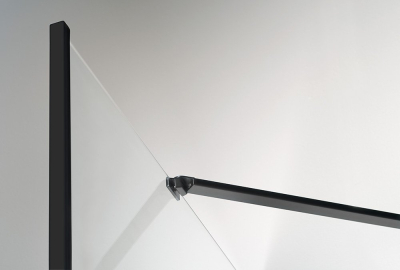 Polysan ZOOM LINE BLACK boční stěna 800mm, čiré sklo ZL3280B