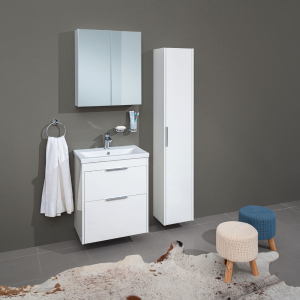 Mereo Vigo, koupelnová skříňka s keramickým umyvadlem 61 cm, bílá CN311