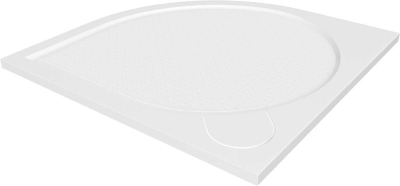 Gelco ARCA sprchová vanička z litého mramoru, čtvrtkruh 80x80cm, R550, bílá PA558