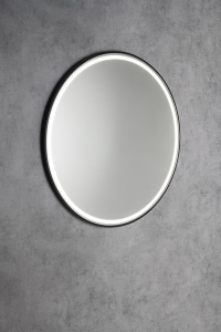 Sapho KADRIS kulaté zrcadlo s LED osvětlením ø 60cm, černá mat KD060