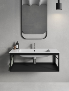 GSI PURA konstrukce pod umyvadlo 102x46cm, černá mat MSP10228