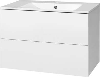Mereo Aira, koupelnová skříňka s keramickým umyvadlem 81 cm, bílá CN711