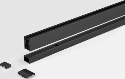 Polysan ZOOM LINE BLACK rozšiřovací profil pro nástěnný pevný profil, 15mm ZL915B