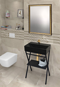 Isvea SISTEMA keramické umyvadlo 60x42cm, černá mat 10SF50060-2N