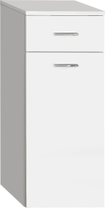 Aqualine ZOJA/KERAMIA FRESH skříňka spodní s košem 35x78x29cm, bílá 50261