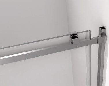 Polysan THRON SQUARE sprchové dveře 1100 mm, hranaté pojezdy, čiré sklo TL5011-5002