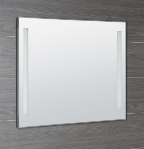 Aqualine Zrcadlo s LED osvětlením 100x80cm, kolébkový vypínač ATH7