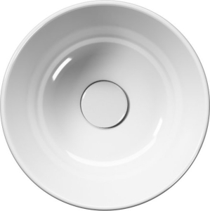 GSI KUBE X keramické umývátko na desku, průměr 32cm, bílá ExtraGlaze 943511