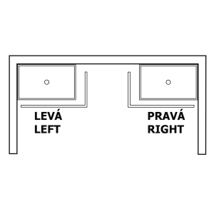 Polysan KARIA 100x90 rohový panel, výška 11cm, levý 51312L
