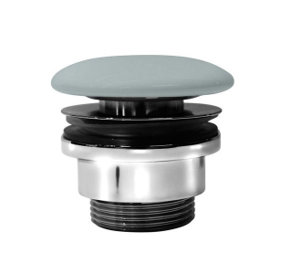 GSI GSI umyvadlová výpust 5/4“, neuzavíratelná, keramická zátka, 5-65mm, ghiaccio mat PVC15