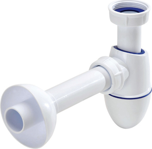 Aliaxis Česká republika s.r.o. Dřezový sifon Easyphon s vlisovaným těsněním 6/4", ø 40 mm, vč. krycí rozety a odpadní trubky PR7162C (0202075)