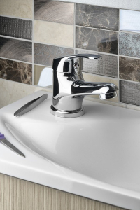 Aqualine AQUALINE 35 stojánková umyvadlová baterie, chrom 52102