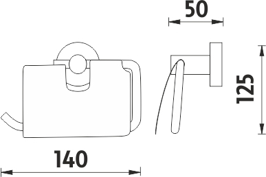 Nimco UNIX Držák na toaletní papír UN 13055B-26