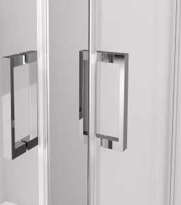 Polysan THRON ROUND obdélníkový sprchový kout 900x800mm, kulaté pojezdy, rohový vstup TL2980-5005