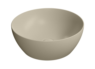 GSI PURA keramické umyvadlo na desku, průměr 42cm, creta mat 885108