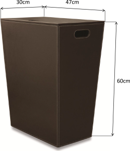 KOH-I-NOOR ECO PELLE koš na prádlo 47x60x30cm, hnědá 2463DB