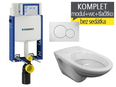 Geberit závěsný WC komplet T-05 Kombifix Eco + JIKA Euroline klozet závěsný